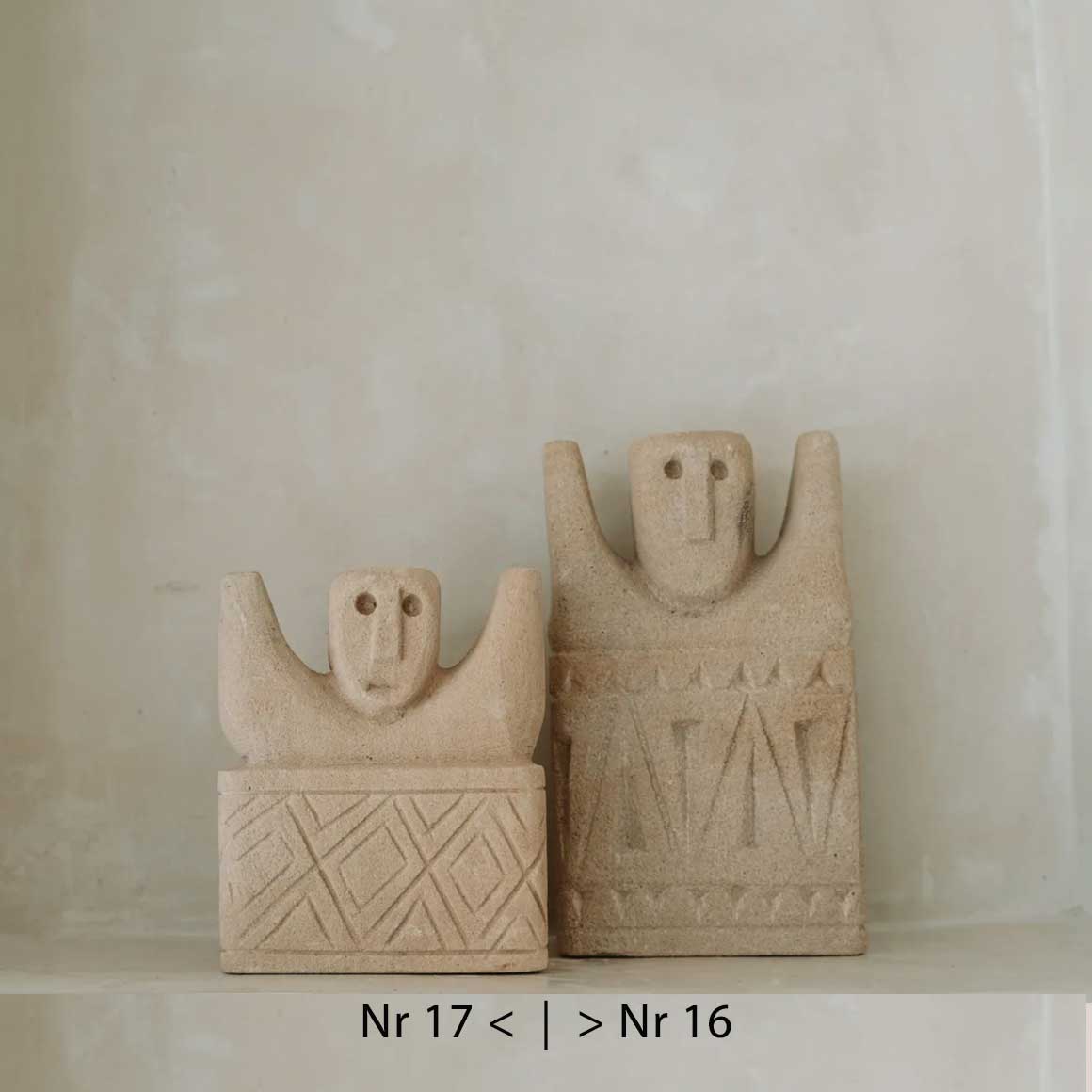 Boho Deko Ethno Deko Figuren Sumba 16 und 17 Sumba Stein Figur 17 von Bazar Bizar ♥ Ethno Deko Figur aus Sumba, Indonesien ♥ Boho Style Deko online kaufen im Soulbirdee Onlineshop