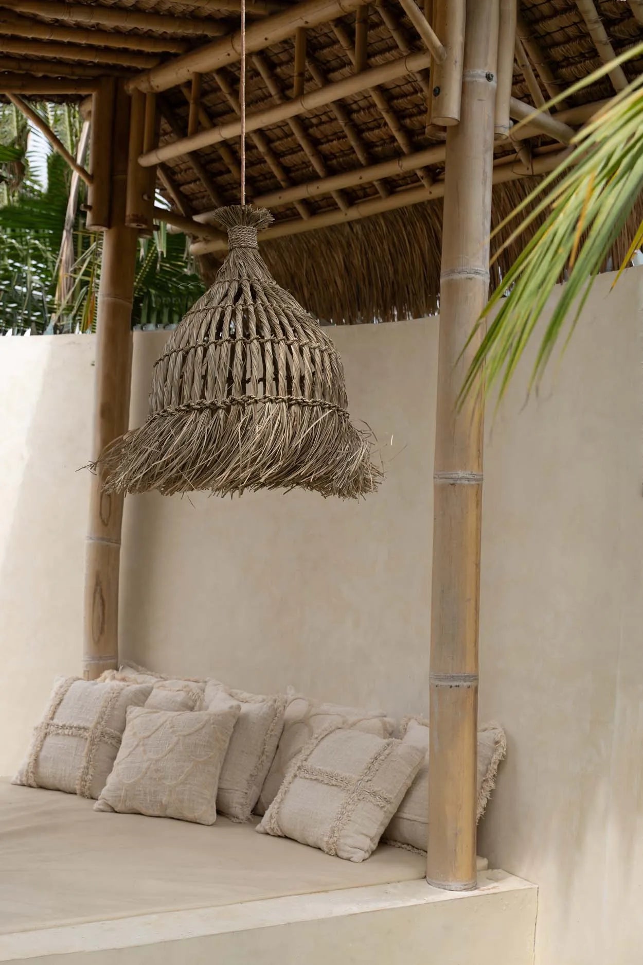 Boho Kissen Dekokissen Boho Style Kissen Muscheln Beige Soulbirdee Bazar Bizar Interior Lampenschirm