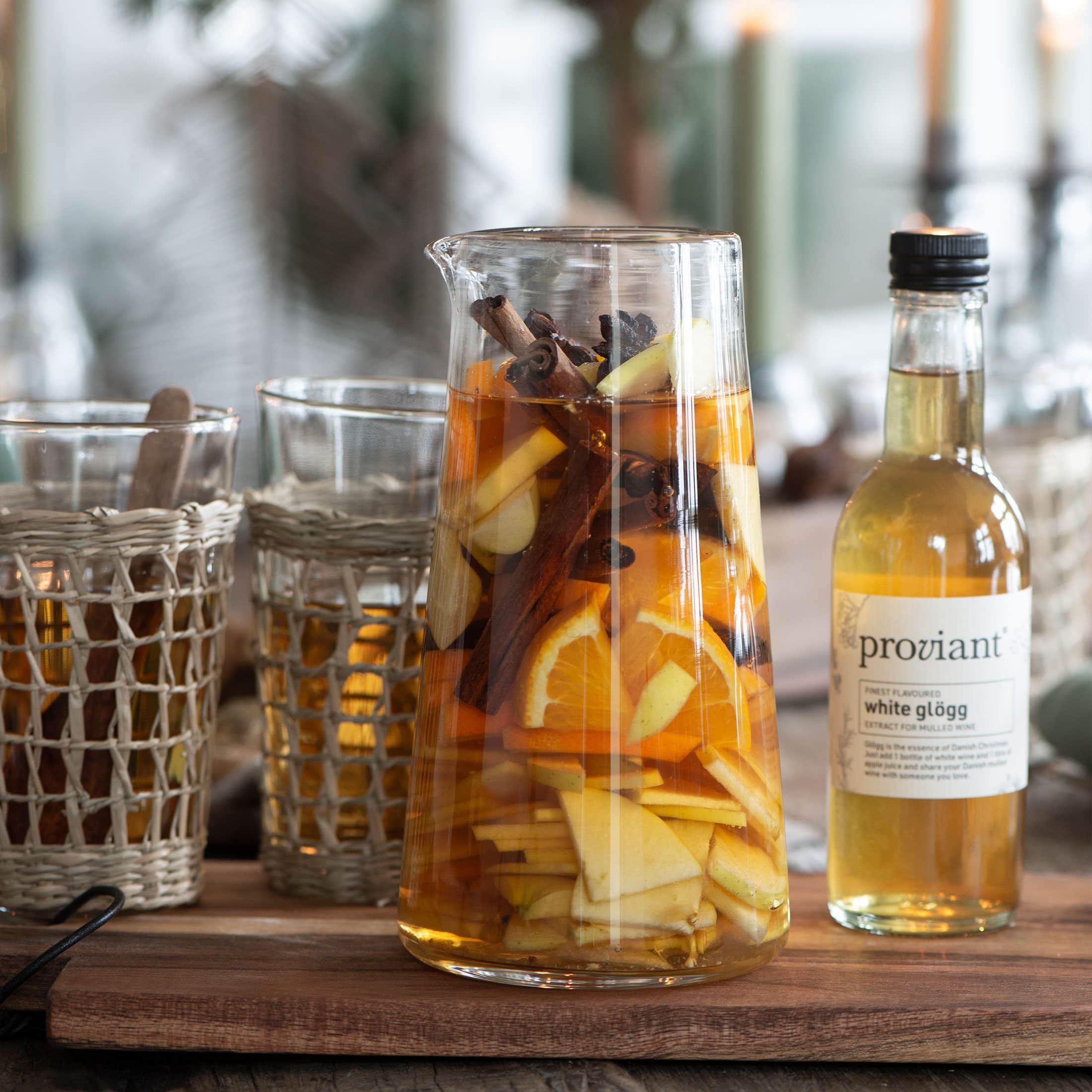 Glaskaraffe ohne Henkel mit 20 cm Höhe für Punsch & Glögg. Krug aus klarem Glas von IB Laursen online bestellen