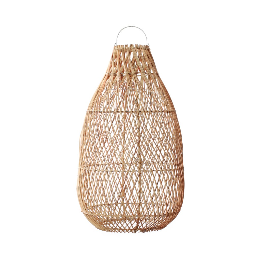 Lampenschirm Kendi | Lampenschirm aus Rattan | Lampe Ibiza Style von Bazar Bizar | BA171N-M-30x60 Lampenschirm kaufen | Soulbirdee Lampenshop