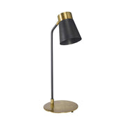 Leselampe Leseleuchte Leselicht Schreibtischlampe Nachttischlampe Tischlampe schwarz matt Gold Retro modern Prhome Soulbirdee Lampenshop