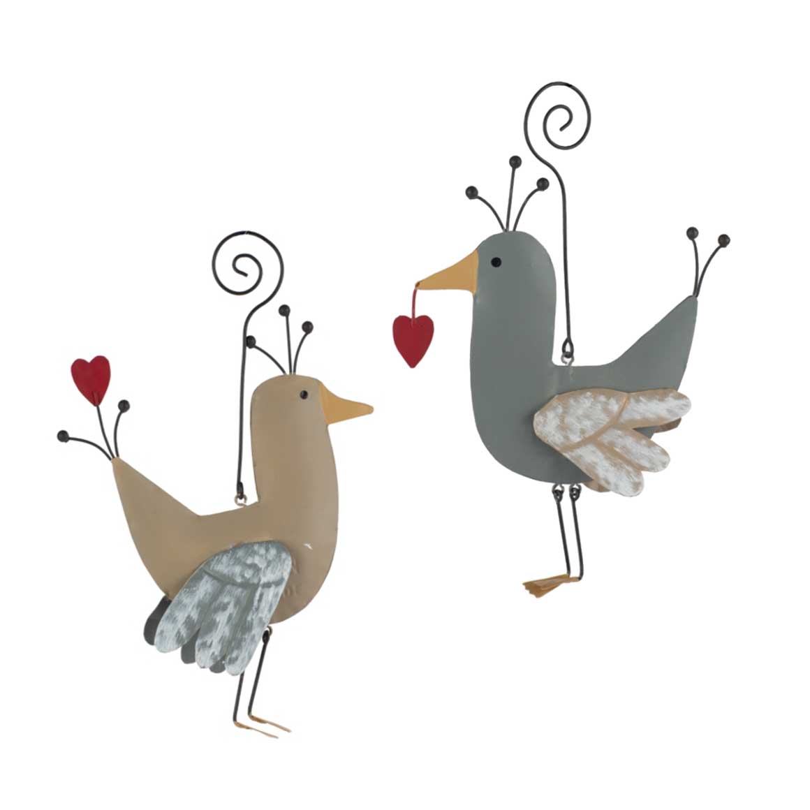 Osterdeko Vogel mit Herz | Landhaus Deko