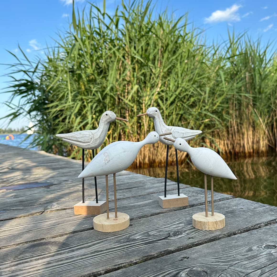 Storch Vogel Möwe Maritime Deko Dekoration Dekotablett Boot Segelschiff Leuchtturm Möwen Holz Figuren Soulbirdee Onlineshop