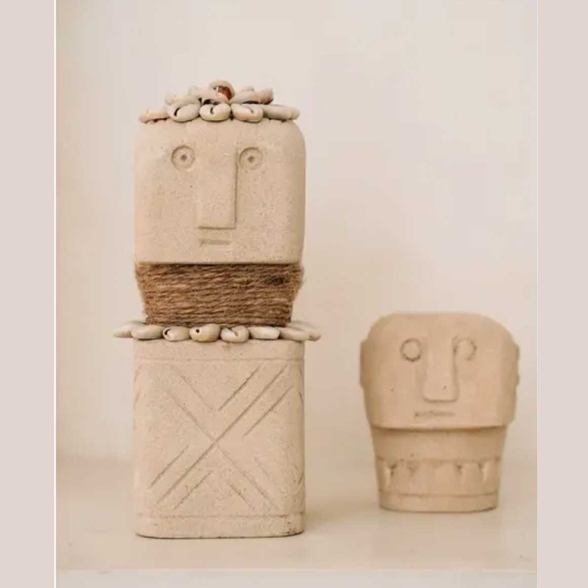 Sumba Statue von Bazar Bizar Steinfigur Bali Ethno Deko Figur aus Indonesien Boho Style Deko kaufen Soulbirdee Onlineshop