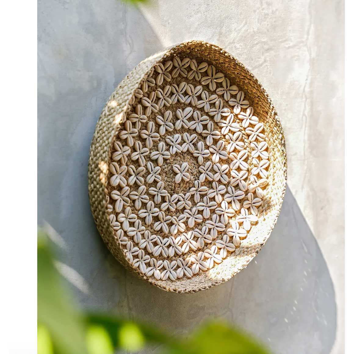 boho wanddeko rund coastal ibiza Wandkunst deko bali muschel soulbirdee onlineshop deko shop boho style