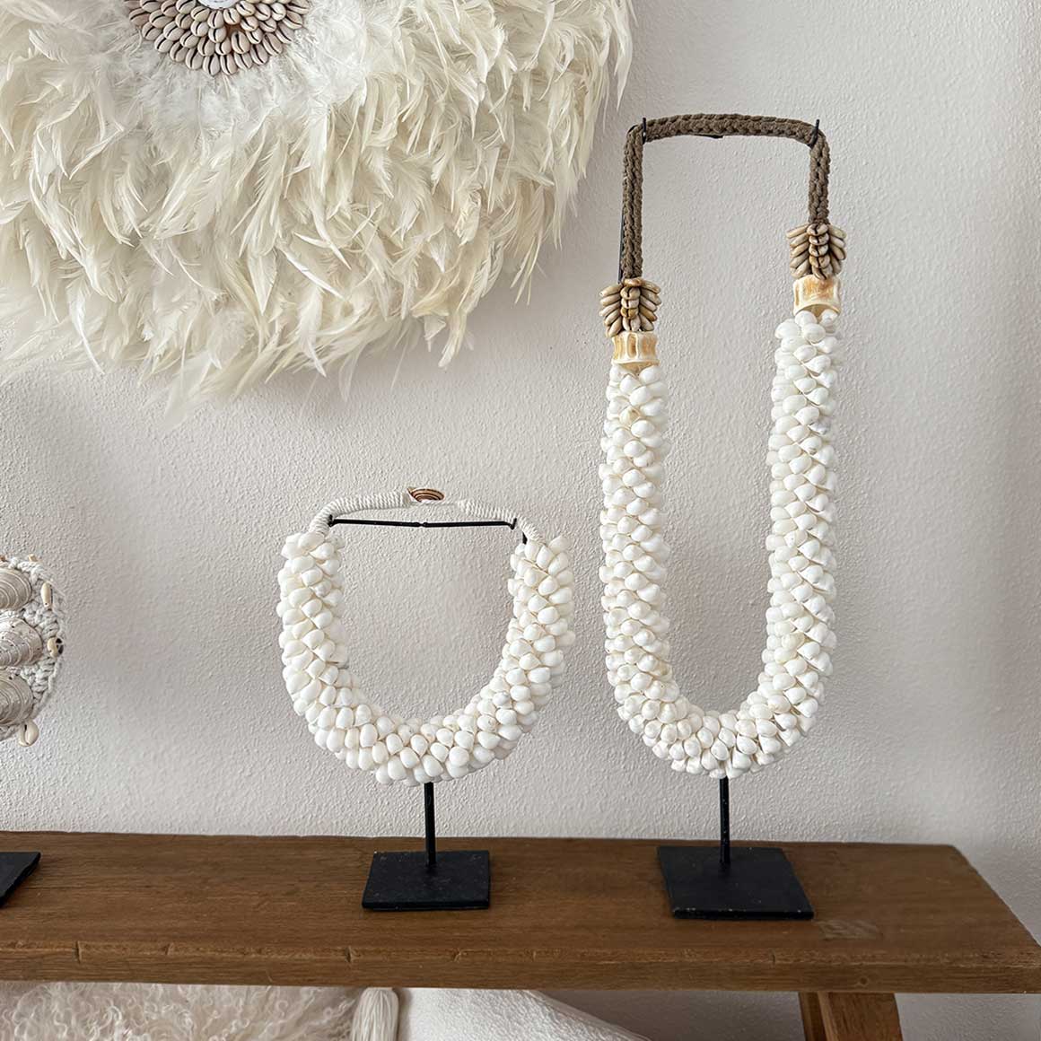 boho wohnaccessoire deko Muschel deko weiss papua muscheldeko boho deko wohnzimmer aufsteller soulbirdee onlineshop