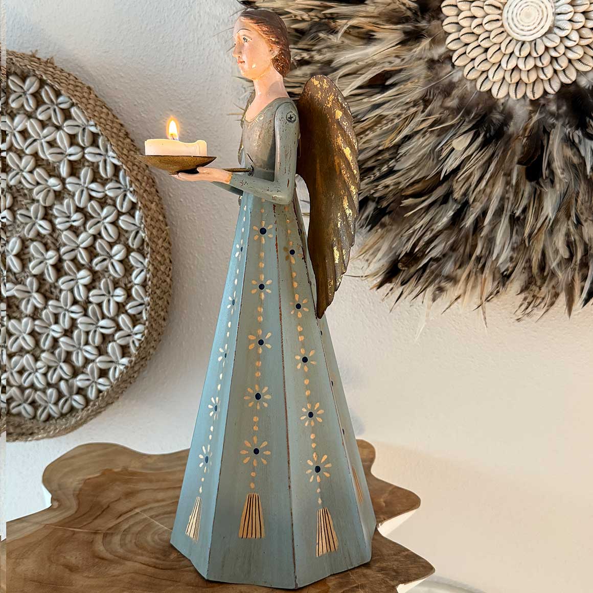 engel schutzengel dekoengel dekofigur weihnachten Flora deko vintage deko landhaus meander soulbirdee onlineshop weihnachtsengel