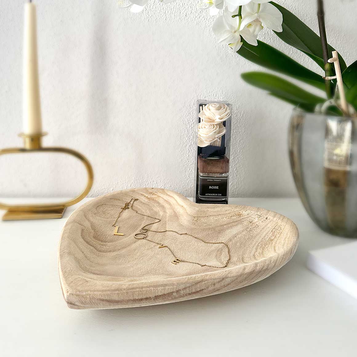 DekoSchale Deko Wohnzimmer schale holzschale Herz Geschenk in Herz Form Schmuckablage Deko aus Holz Geschenkidee Geburtstagsgeschenk Weihnachtsgeschenk Soulbirdee Onlineshop