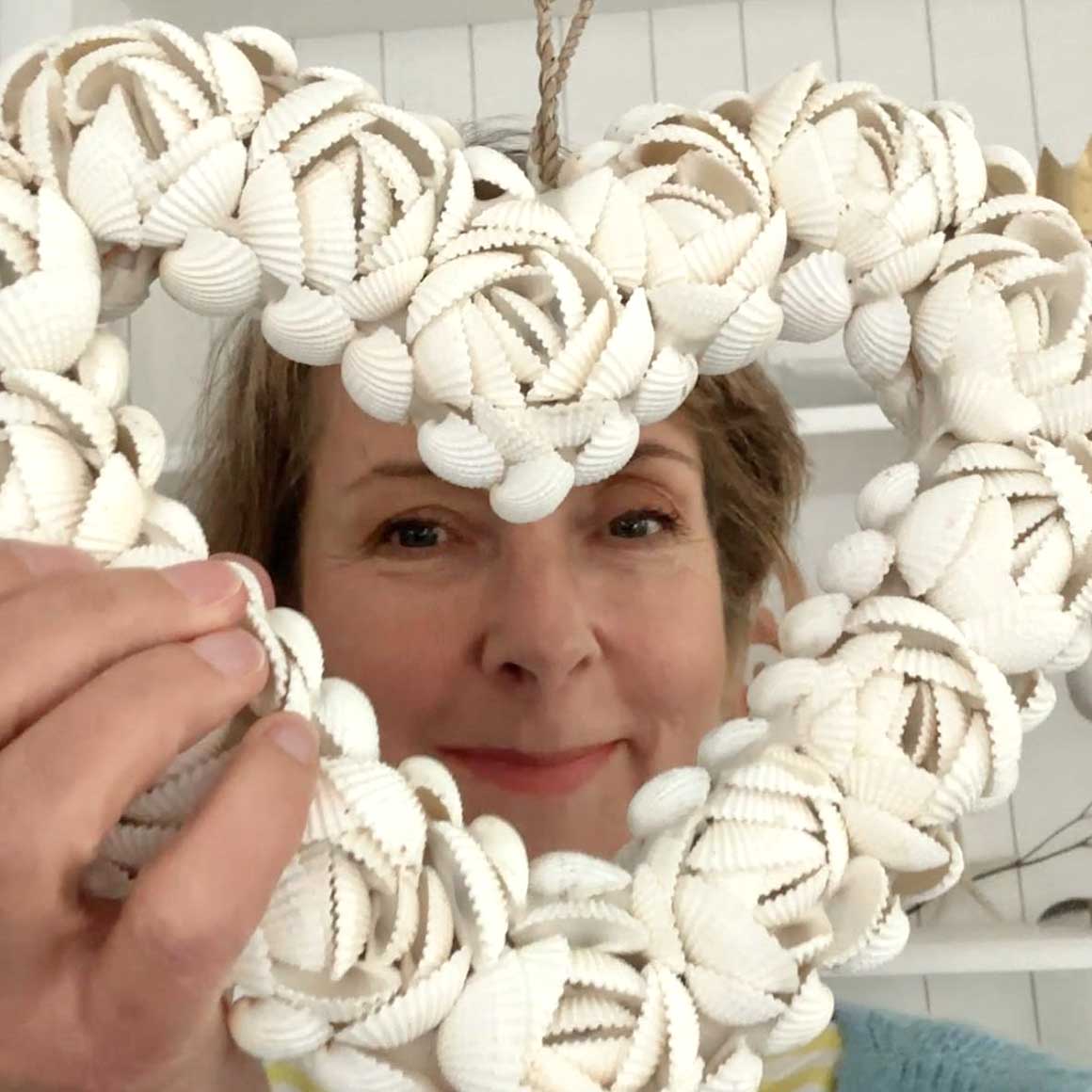 Geschenk Herz aus Muscheln Bali Deko Ibiza Style wohnaccessoires muttertag geschenk soulbirdee onlineshop