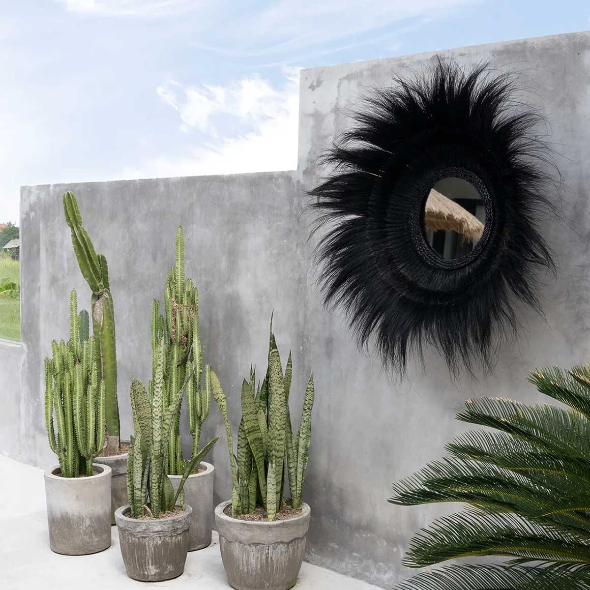 Spiegel Schwarz Großer Wandspiegel Rahmen Gras schönsten Boho Spiegel Soulbirdee Onlineshop Interior Deko