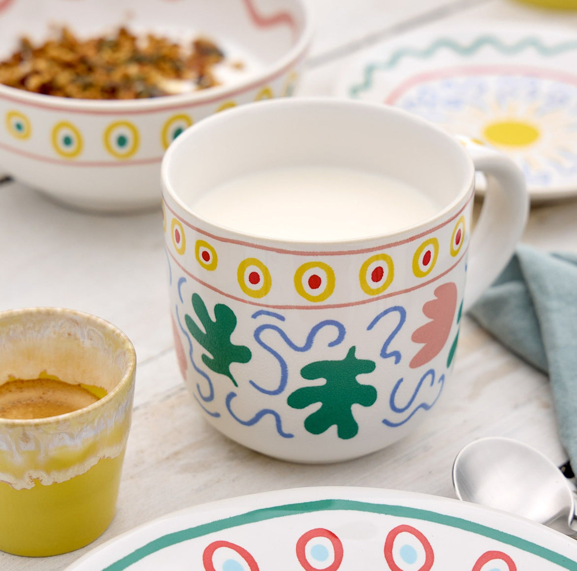 Tasse „Summer Bliss“ als Sommergeschirr aus Portugal ♥ Soulbirdee