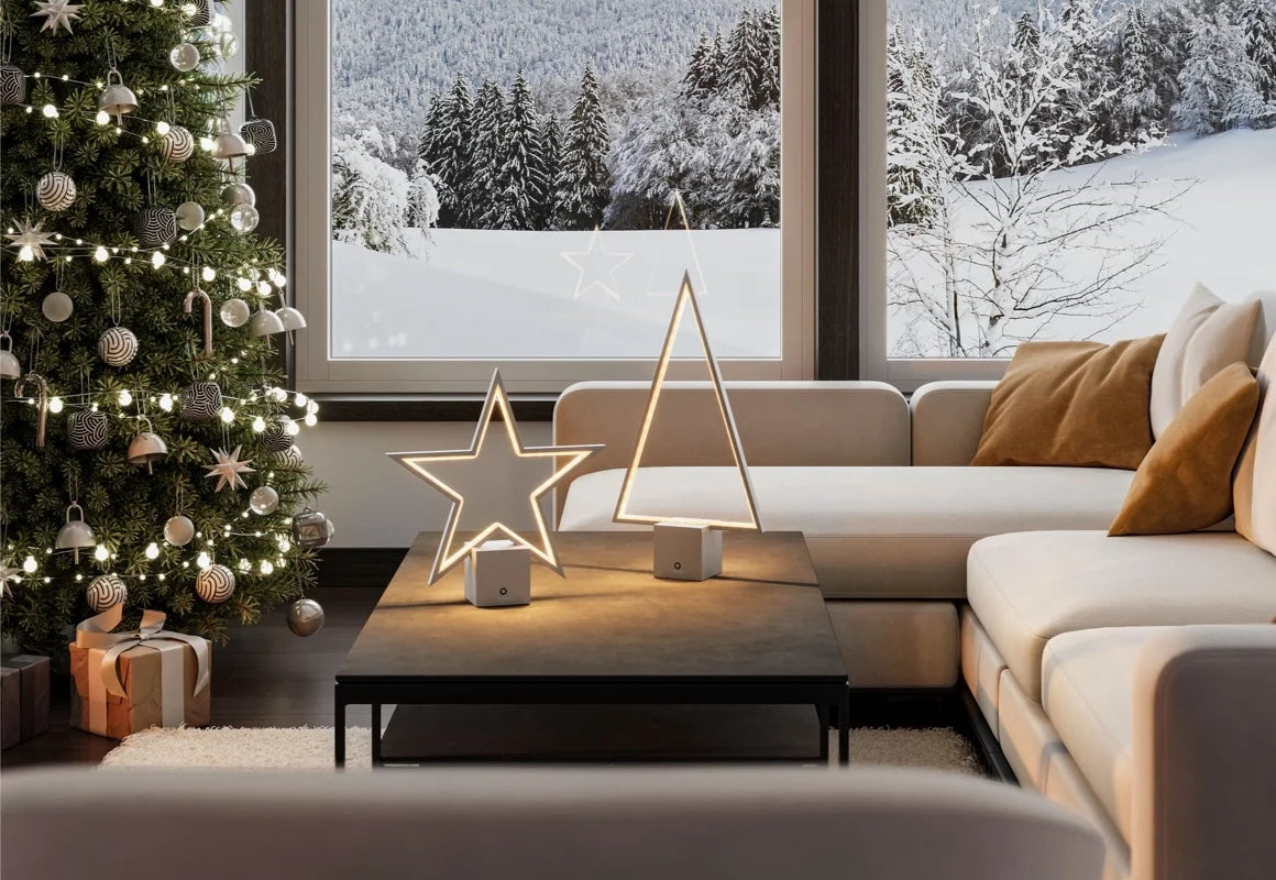 Märchenhafte Weihnachtsbeleuchtung für innen &amp; draußen. Für festlichen Glanz.