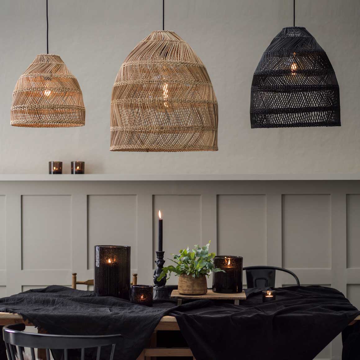 Skandi-Charme trifft Boho: Handgefertigte Lampen aus Naturmaterialien. Minimalistisch & stilvoll.
