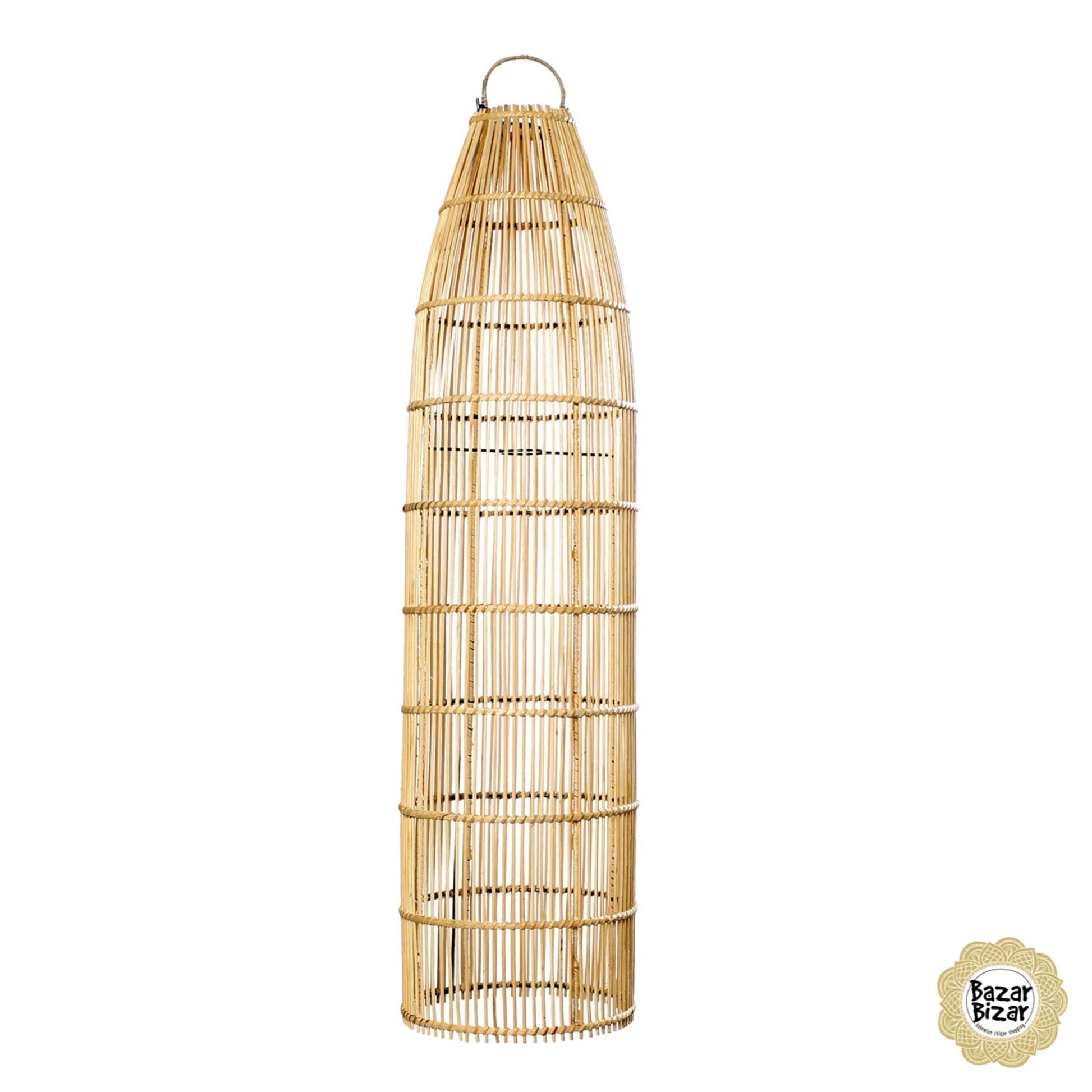 The Fish Trap Pendant ☆ Rattan Lampenschirm Bali ✓ Hängeleuchte ★ Boho Lampe Bazar Bizar | Soulbirdee