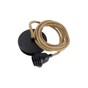 Deckenmontage schwarz Braun Textilkabel Lampen Beleuchtung Zubehör Soulbirdee Onlineshop Hoopzii Bazar Bizar