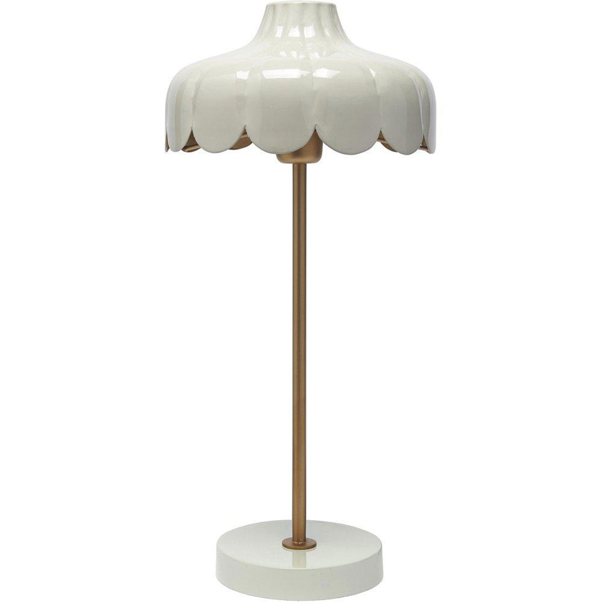Tischlampe Vintage Landhaus Beige Metall Gold retro Soulbirdee Onlineshop Blume Blüte Design Form