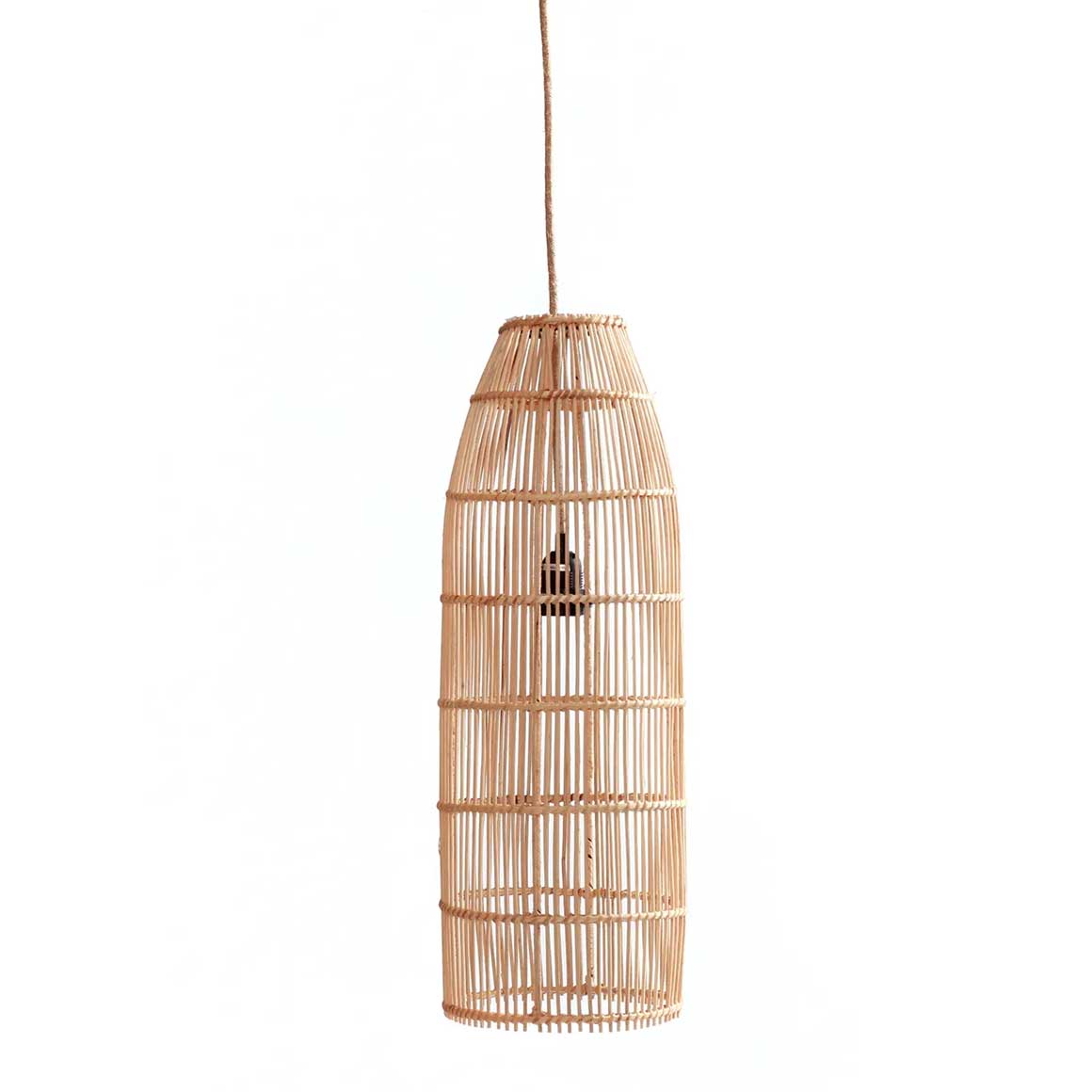 Rattan Stehlampe Bodenlampe Lampenschirm | Bazar Bizar | Rattan Lampe | Hängelampe für Wohnzimmer & Treppenhaus | Soulbirdee Lampenshop
