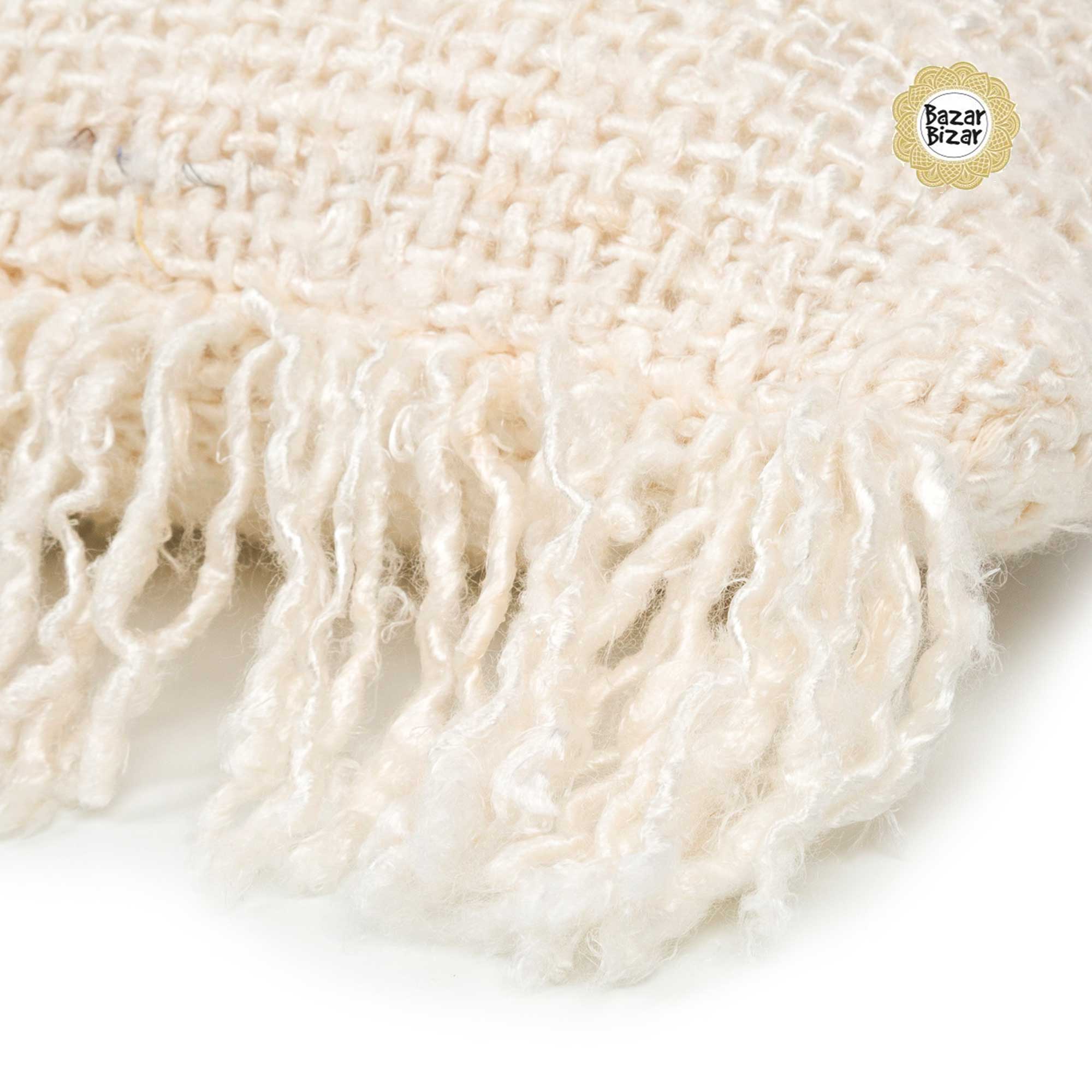 Kissenbezug CREAM Detail Boho Kissen