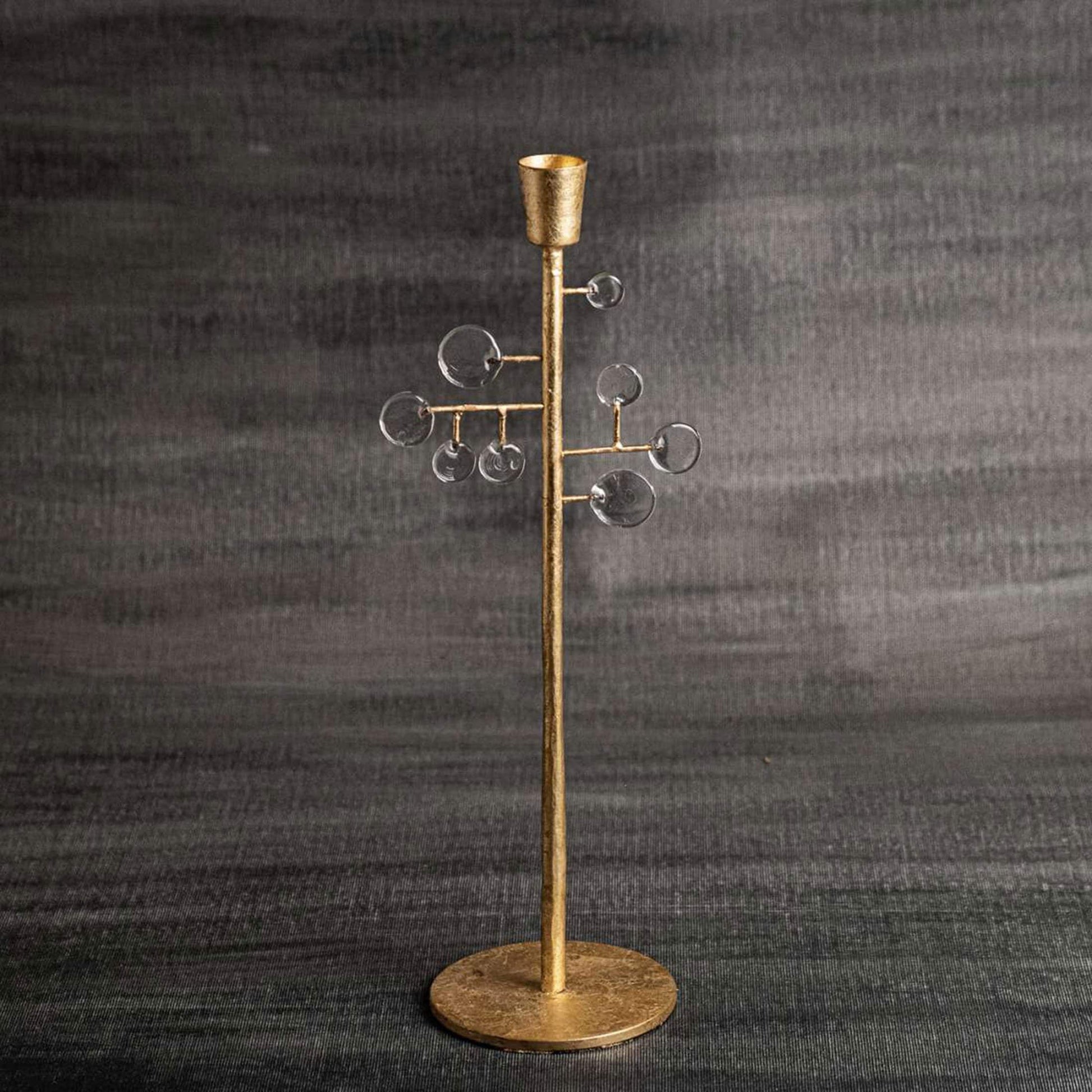Kerzenständer Gold Glas kerzenhalter für stabkerzen Boho Style Vintage Klatt Soulbirdee Onlineshop