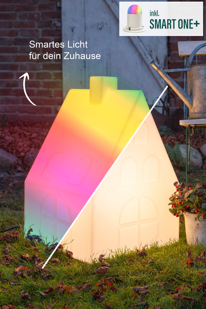 Haus bunt LED Licht Lampe Dekolampe Weihnachtsbeleuchtung Haus shining house soulbirdee Onlineshop