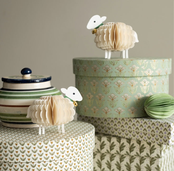 Osterdeko 2026 Bungalow DK Soulbirdee Onlineshop Lamm Schaf Ostern deko Papier Dekoanhänger hängend