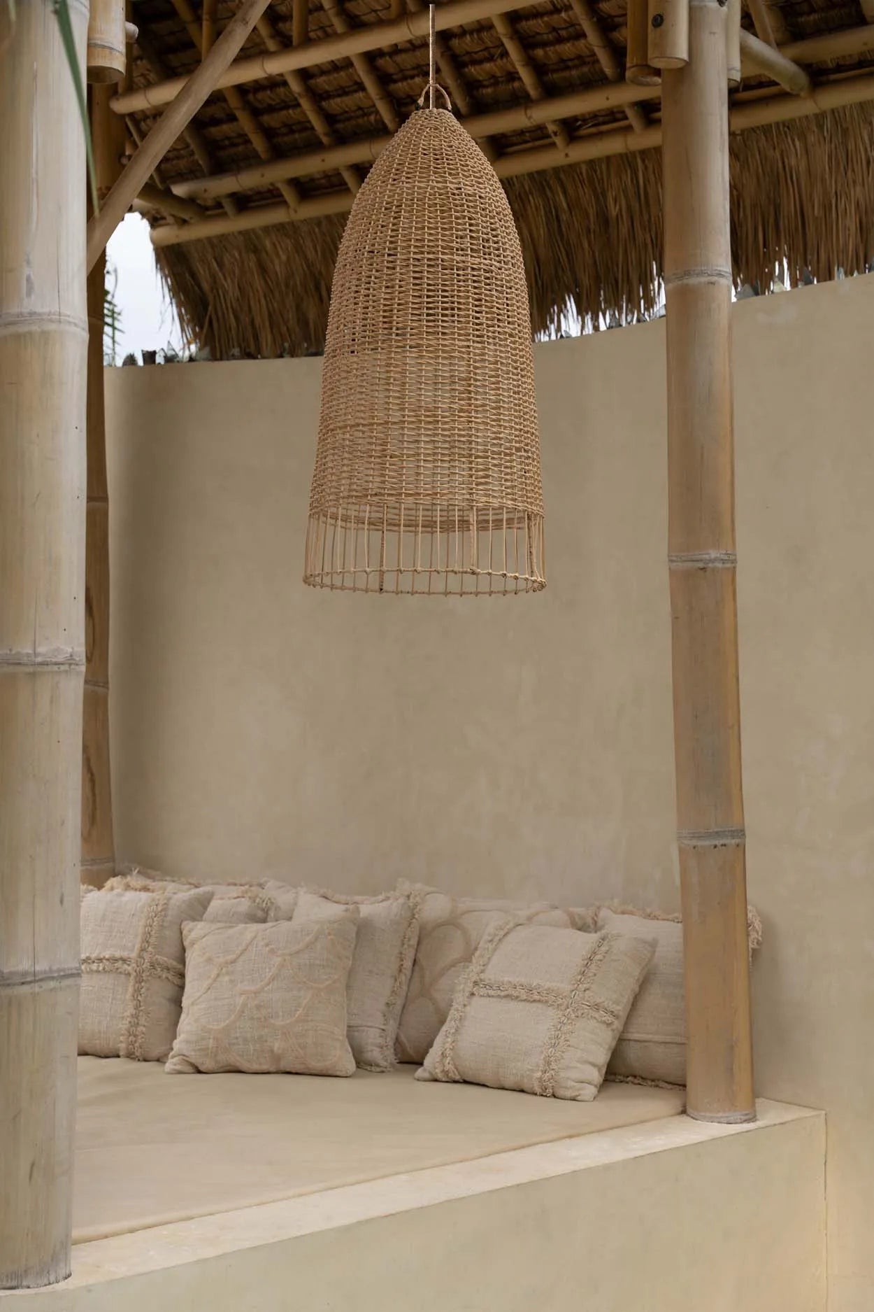 Boho Kissen Ibiza Style Boho Style Couchkissen Sofakissen 50x50 in Beige mit Muster Boho Deko Dekokissen Bazar Bizar | Kissen kaufen Boho Style Soulbirdee Onlineshop