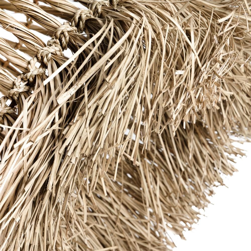 Detail Gras Fransen Lampenschirm Wasserhyacinthe JAWAL002N-L Ibiza Style Lampe Bazar Bizar kaufen Soulbirdee OnlineShop