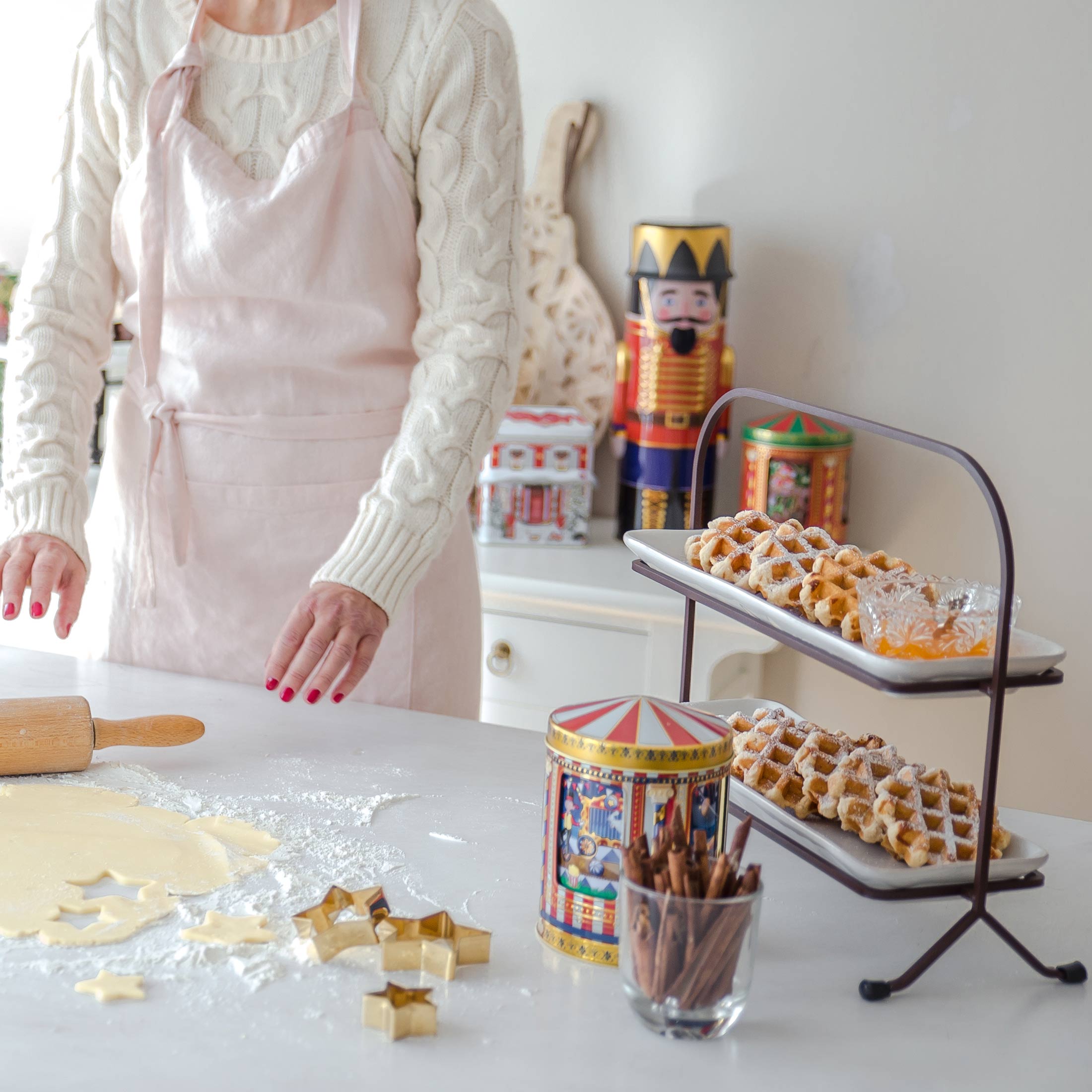 Stabile Etagere fürs Frühstück ♥ Abwechslung beim Sonntagsfrühstück zuhause mit 2 Etagen aus Steinzeug um Süßes und Salziges zu servieren ♥ Soulbirdee Onlineshop