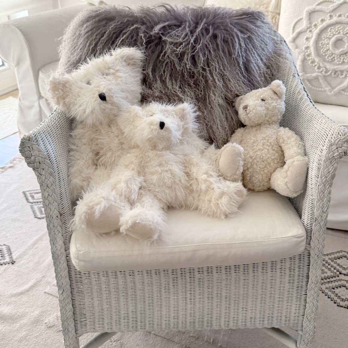 kuscheltier plüschtier kuschelbär teddy weiss bär soulbirdee aonlineshop