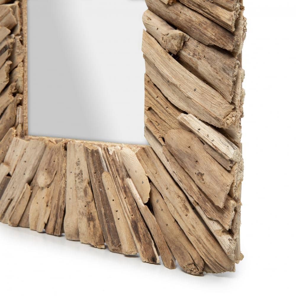 TReibholz Spiegel Wandspiegel eckig Detail Holz Bazar Bizar Soulbirdee Onlineshop