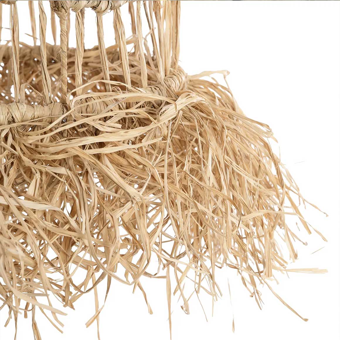 Detail Lampenschirm hängend Hängelampe Boho Lampe im Boho Style mit Fransen