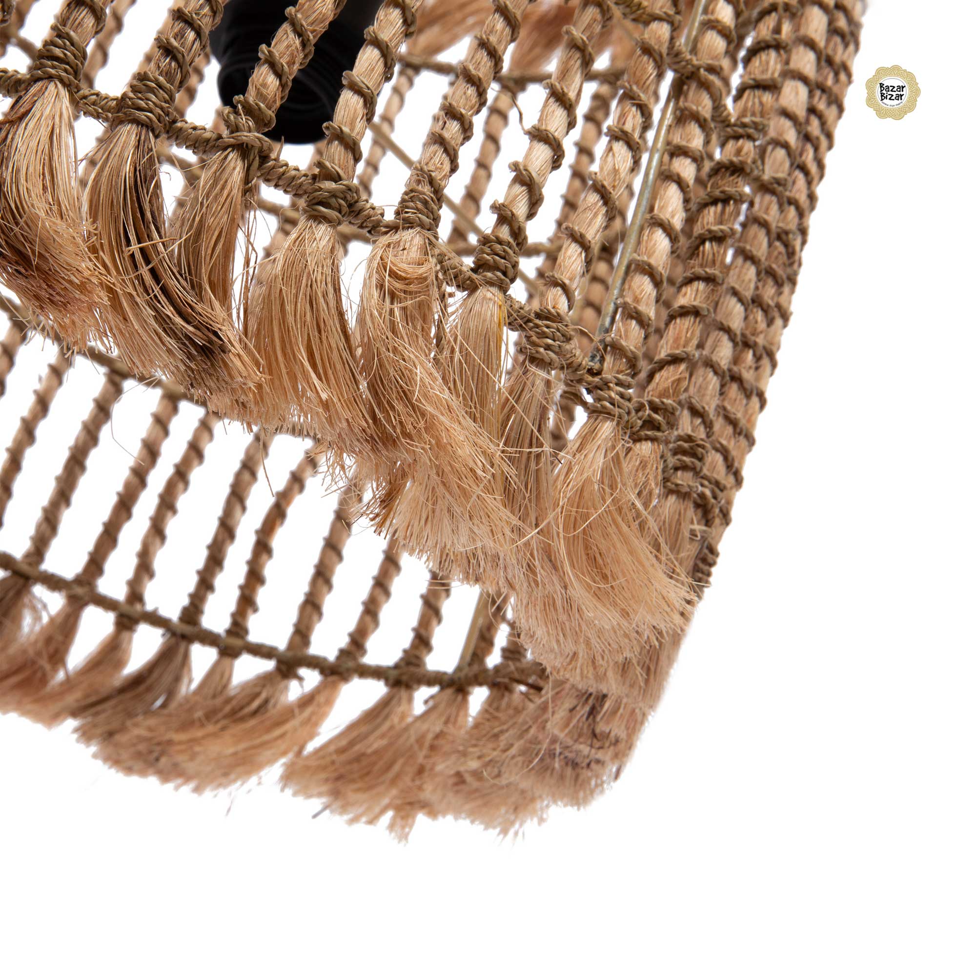 Boho Lampe Bird Cage aus natürlichem Material, Hängelampe von Bazar Bizar | Soulbirdee Onlineshop kaufen