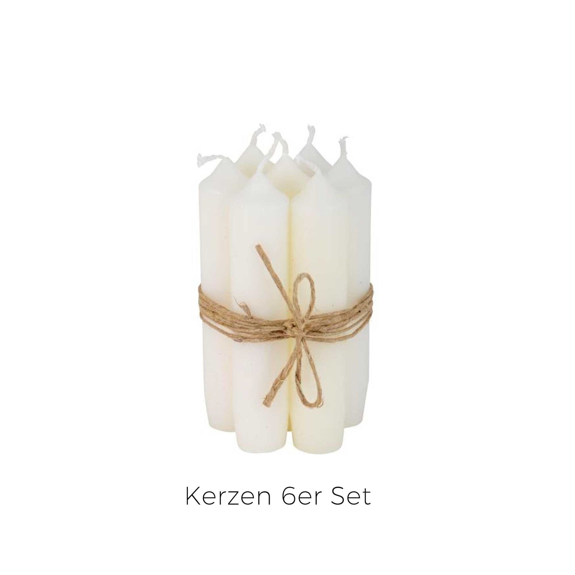 Weisse Kerzen 11 cm hoch im 6er Set ♥ IB Laursen Kerzen kaufen | Kerzendeko & Kerzenständer ♥ Durchgefärbte Kerze 11 cm Länge ♥ Soulbirdee Onlineshop