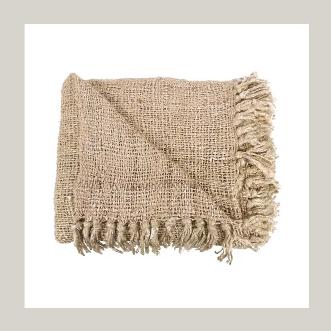 plaid beige Baumwolle ibiza Bazar Bizar Soulbirdee