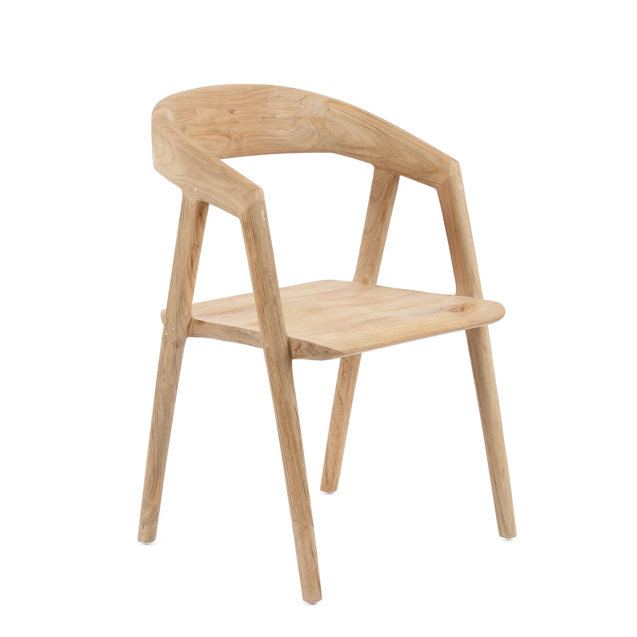 Holzstuhl aus Bali Outdoor Stühle Esszimmerstuhl mit Armlehnen Outdoor Möbel Stuhl für Esstisch Teak Holz Soulbirdee Onlineshop
