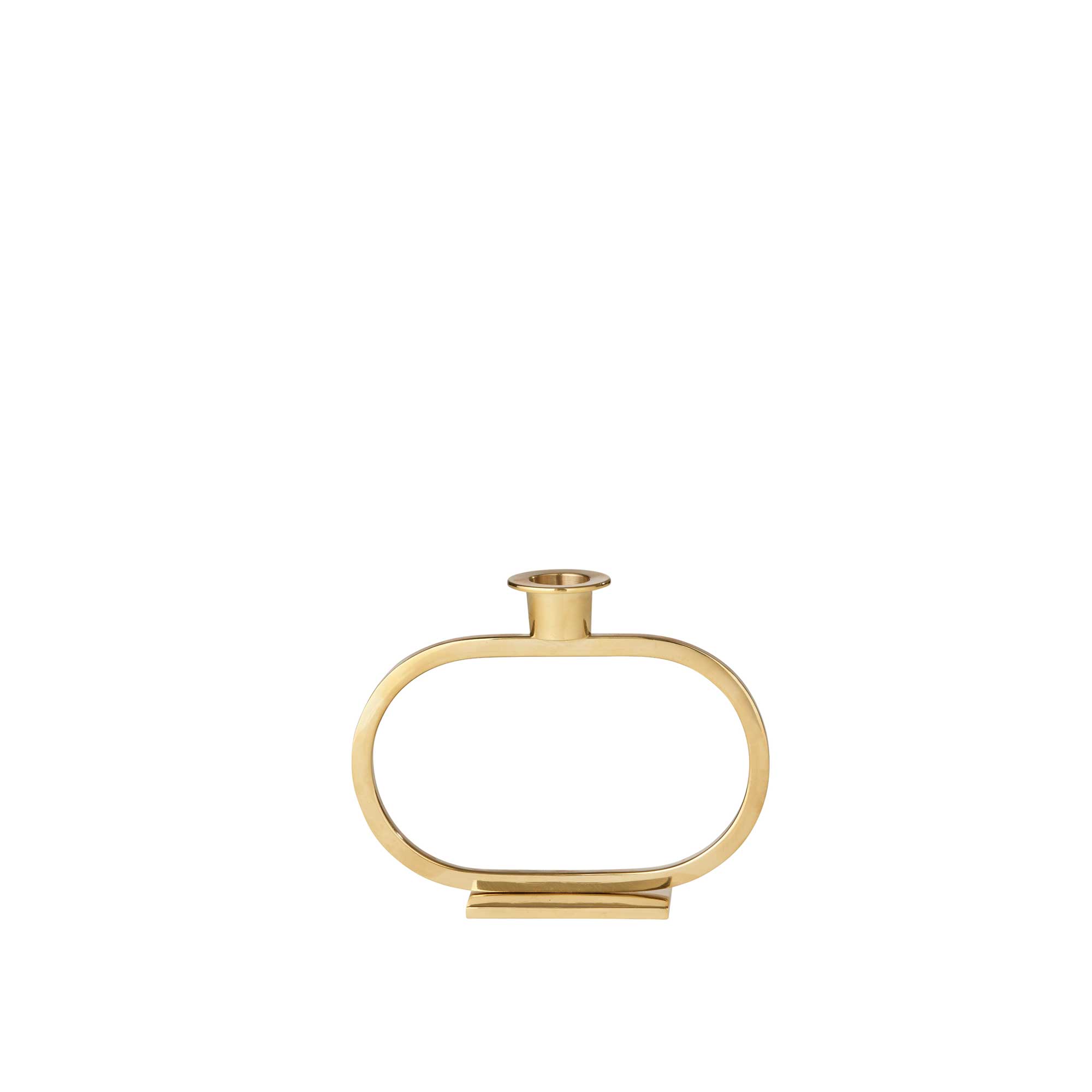 Kerzenhalter Ellipse MECAMET002 ✓ Bungalow Deko aus Dänemark ✓ Hoher Kerzenständer Gold Metall Skandi ☆ Soulbirdee Onlineshop