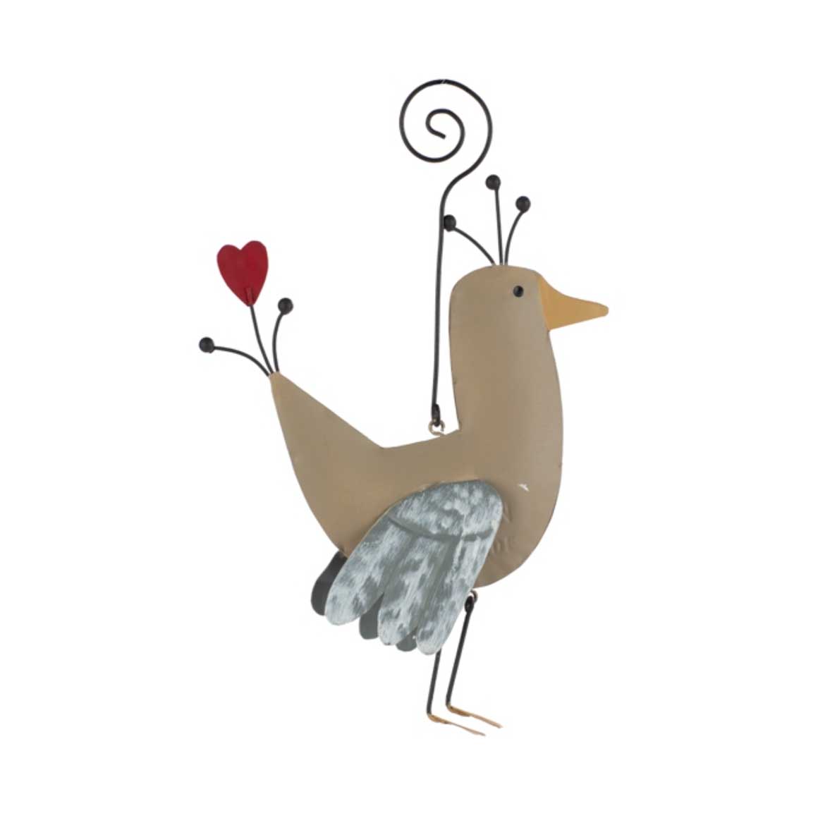 Hängender Vogel mit Herz-2er Set