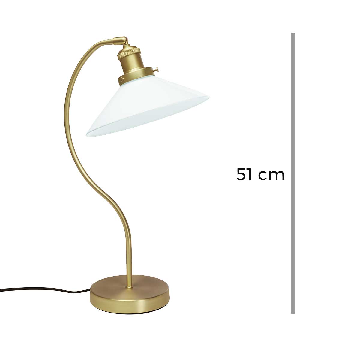 Vintage Tischlampe Gold Lampenschirm aus Glas weiß Messing Nachttischlampe Retro Vintage Style Tischlampe kaufen Soulbirdee Lampenshop