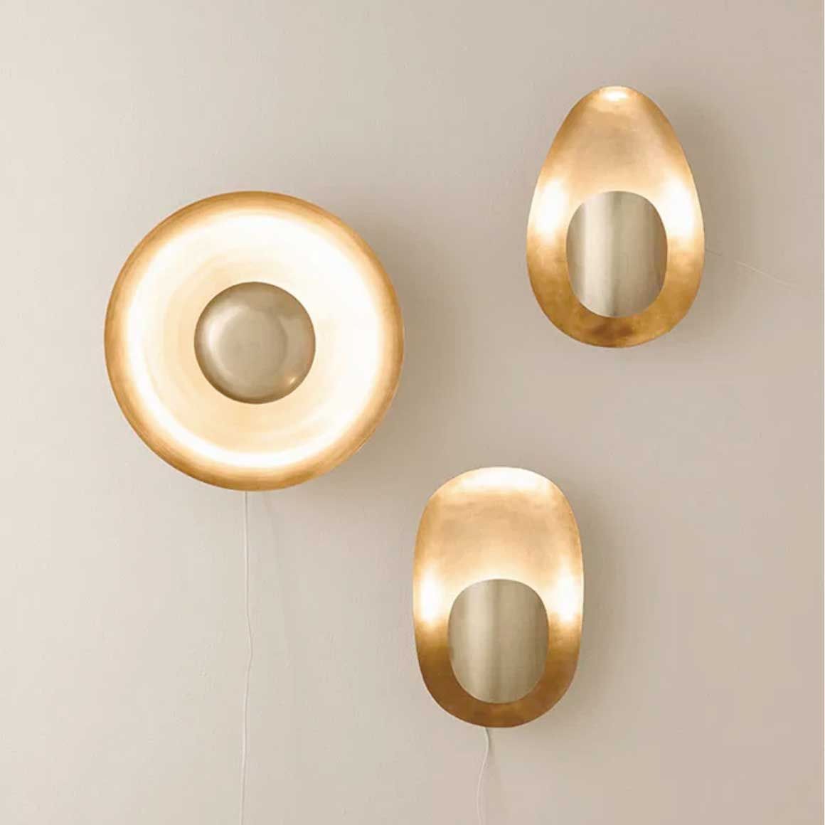 goldene Wandlampen in Messing GOLD ♥ Elegante Wandleuchten Kollektion von Bungalow DK im Soulbirdee Lampenshop ✓ goldene Lampe kaufen ✓ Wanddeko mit Licht