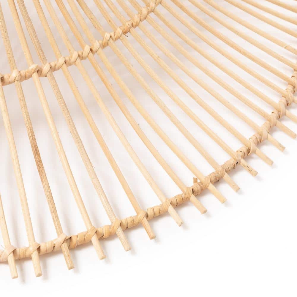 Detail Rattan geflochen Hängelampe