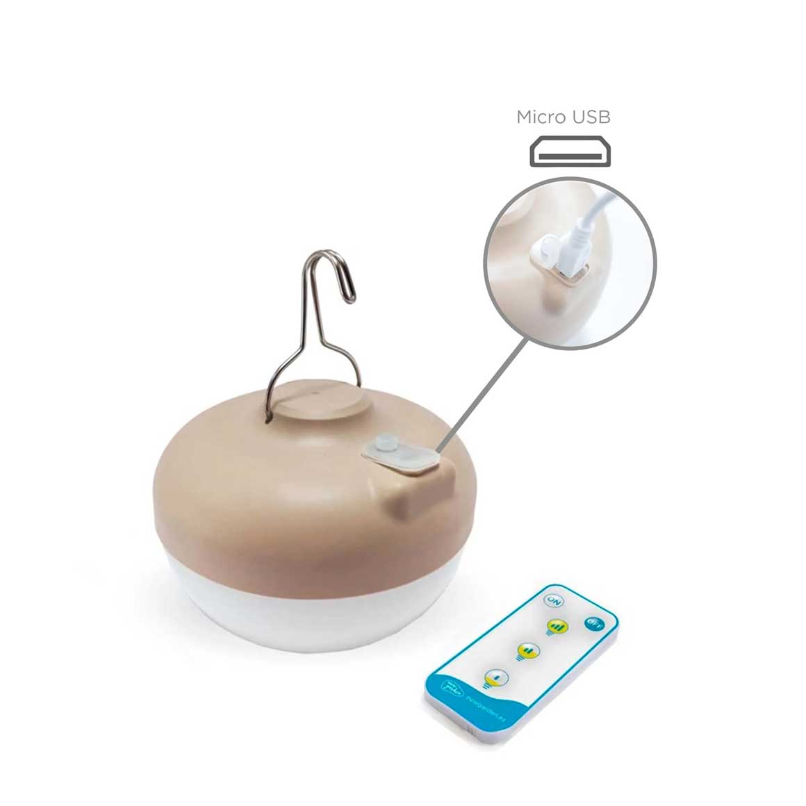 Akku Leuchtmittel USB aufladbar ohne Kabel 900 Lumen weiss Beige ip54 Kabellos LED Lampe Newgarden Soulbirdee Onlineshop