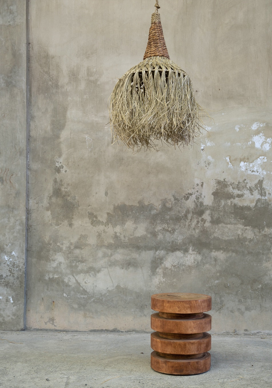 Boho Lampenschirm Playa M Hängelampe Strandhaus Bazar Bizar Bali Lampe JAWAL001N-M deko Rattanlampe Ibiza soulbirdee