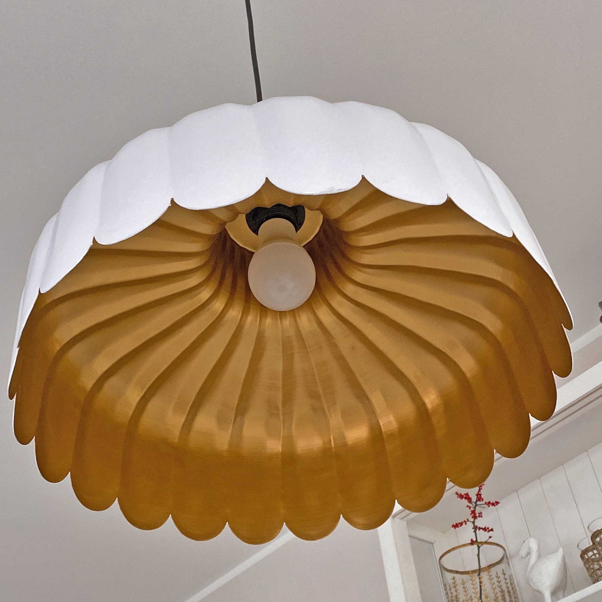 Esstischlampe Weiss Gold Boho Skandinavisch HängeLampe Deckenlampe Esstisch Pendelleuchte Esszimmer Mahlzeit Soulbirdee OnlineShop