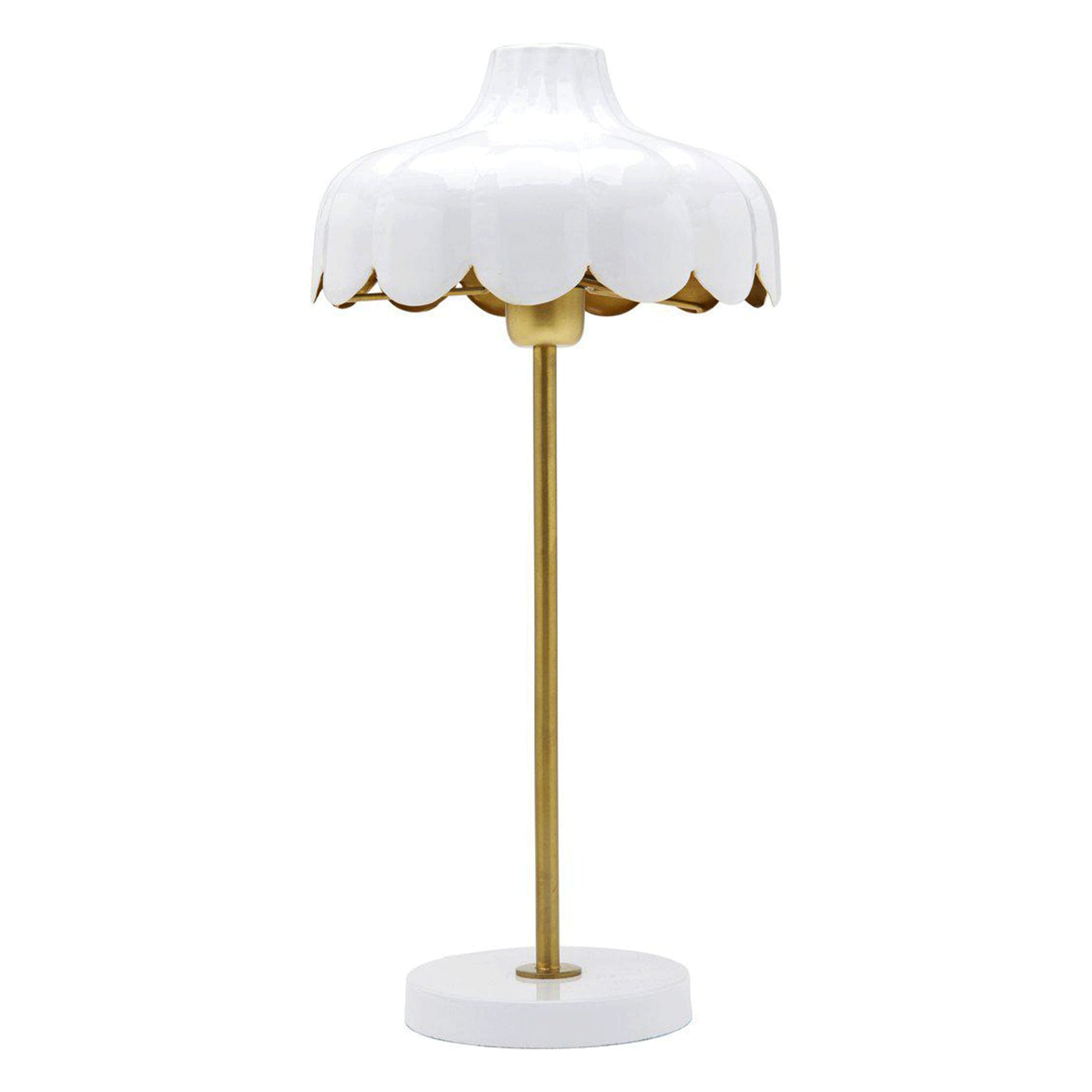 Skandi Tischlampe in Blumenform “Fika”, Weiße Lampe von PR Home bei Soulbirdee Onlineshop