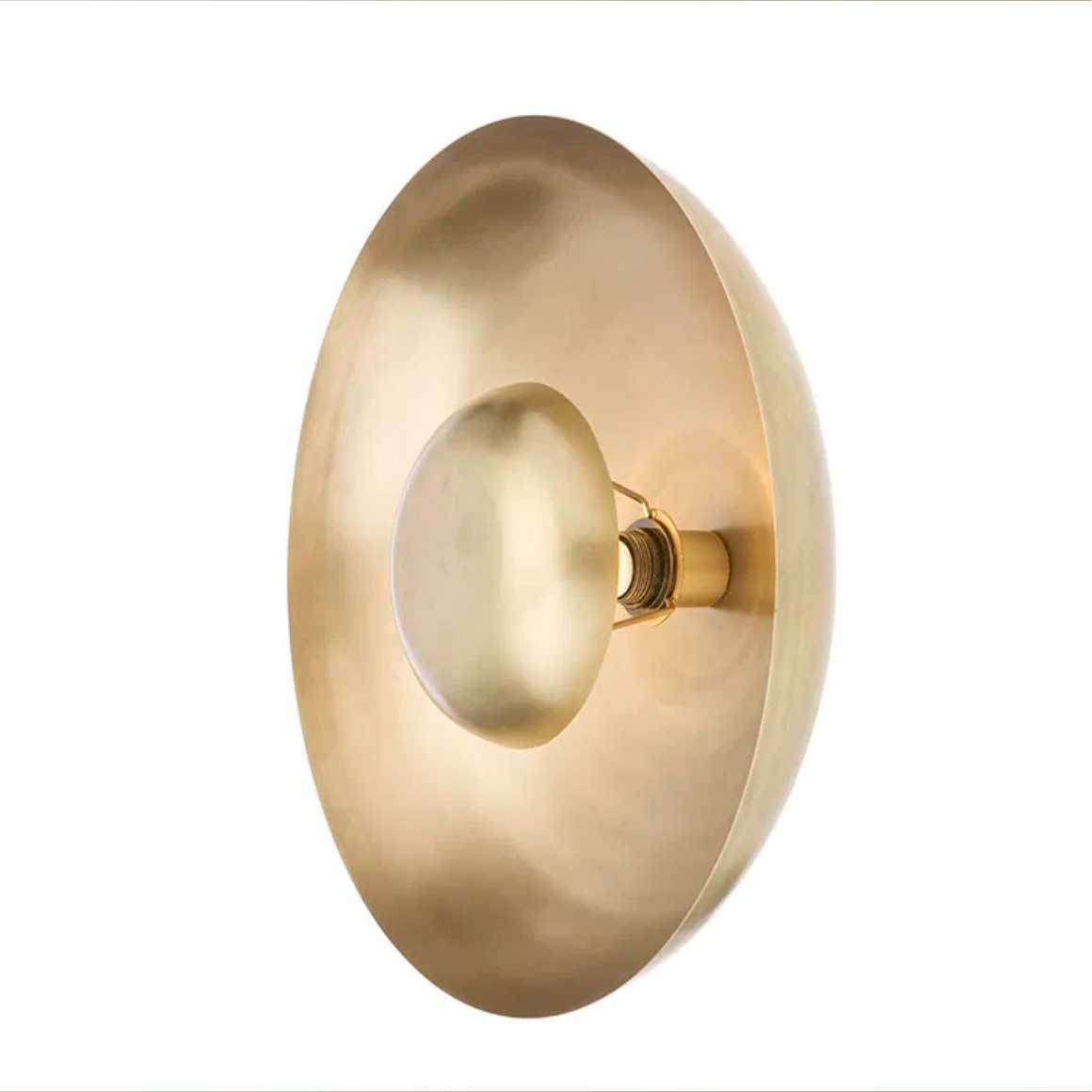 Runde Wandlampe in GOLD Elegante Wandleuchten Kollektion von Bungalow DK im Soulbirdee Lampenshop ✓ goldene Lampe kaufen ✓ Wanddeko mit Licht