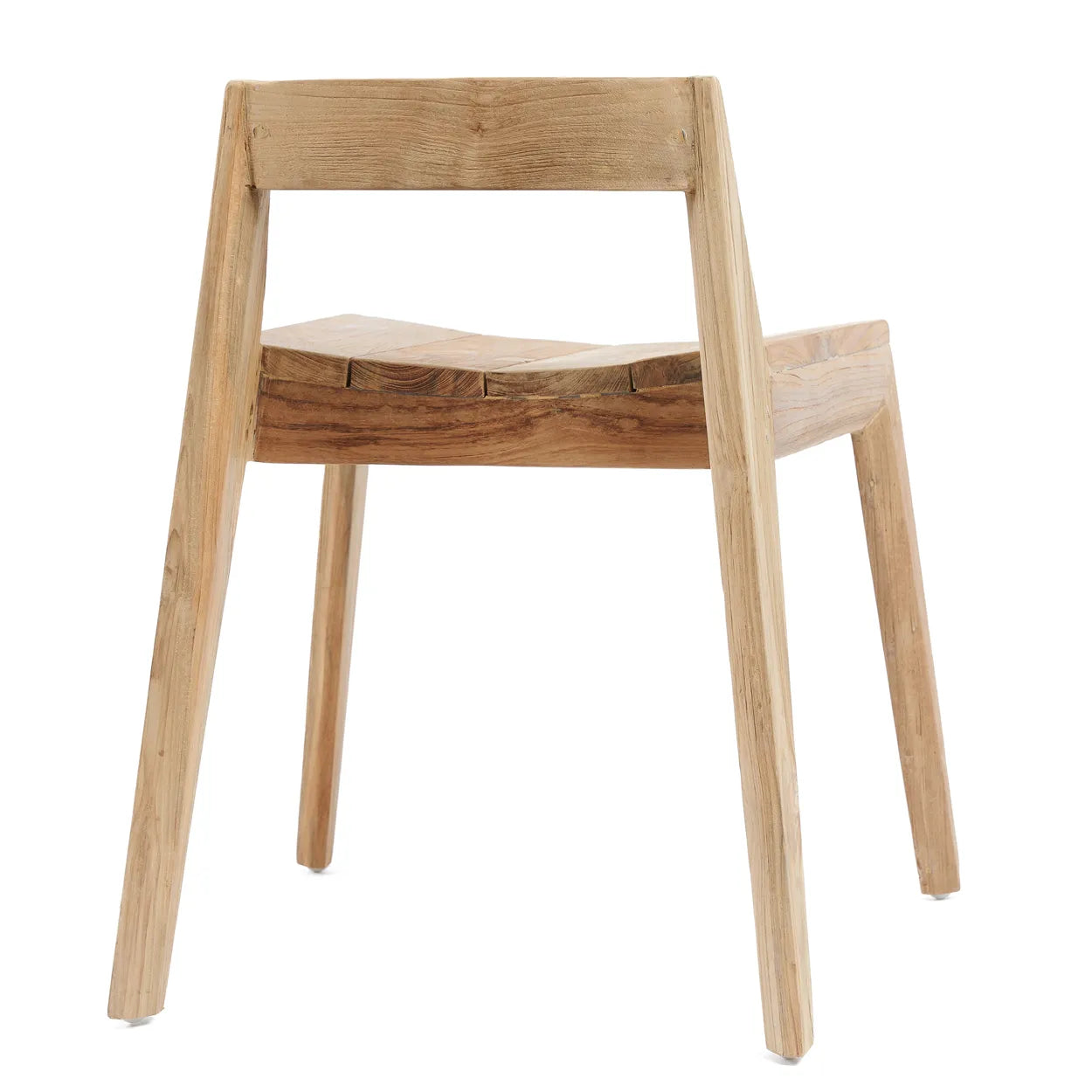 Ansicht Rückseite Holzstuhl