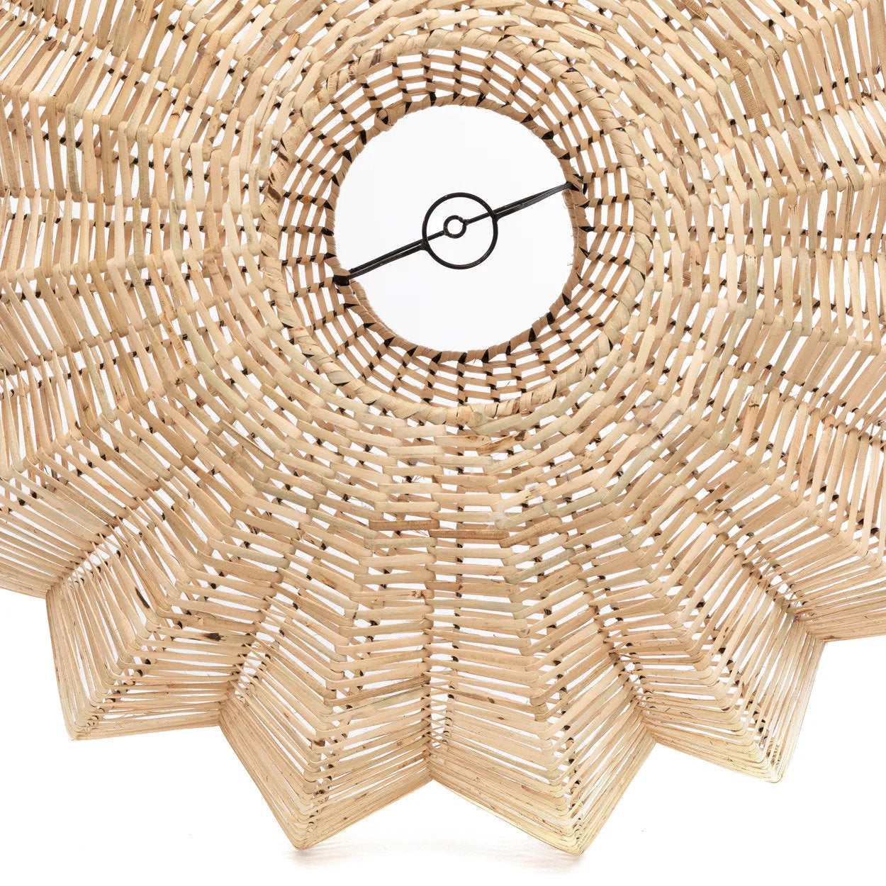 Rattan Lampe Boho Cerise