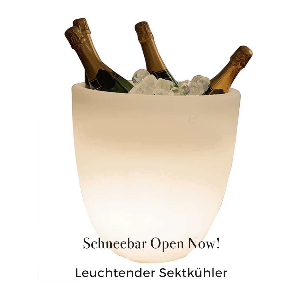 Beleuchteter Sektkühler Lampe | Outdoor-Beleuchtung für die Outdoor Bar Weihnachten & Silvester | Event Highlight zur Feiern | Soulbirdee Shop