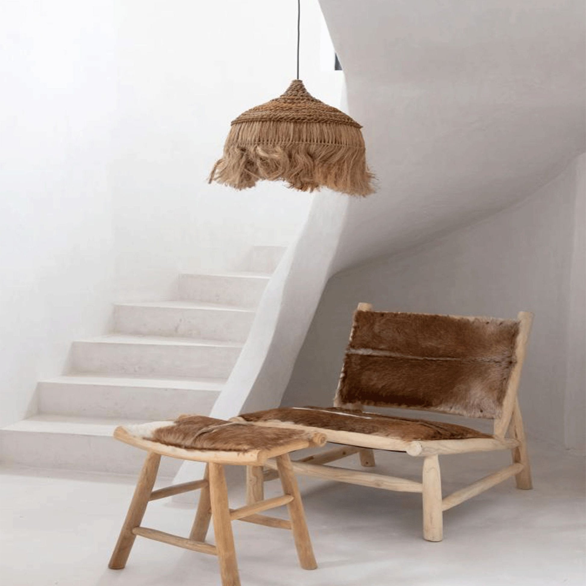 Boho Lampe Boho Style Boho Hängelampe Hängeleuchte Abaca Hoola Gras Lampe Boho Lampenschirm Wohnzimmer Bazar Bizar Boho Hängelampe kaufen Soulbirdee Onlineshop Lampenshop