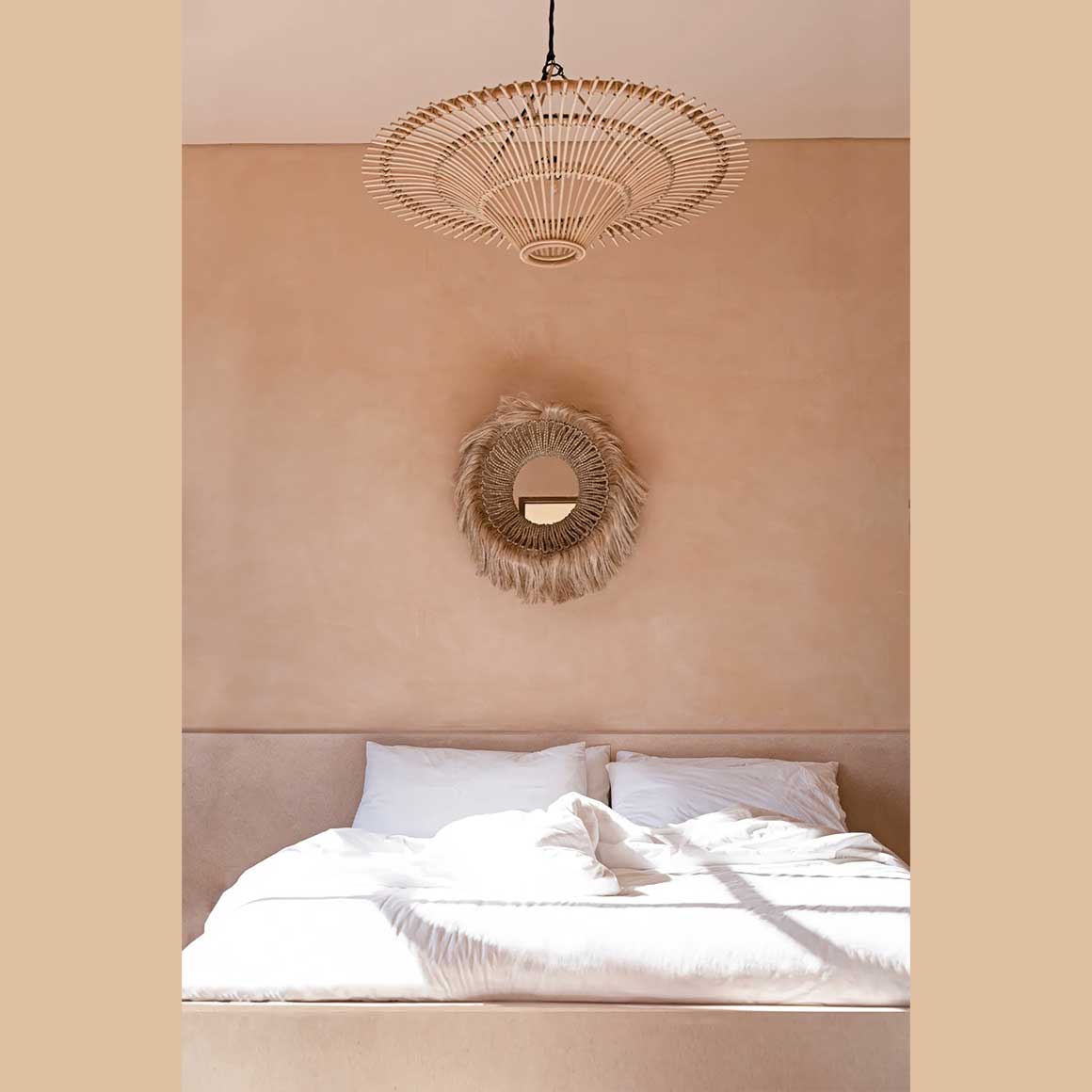 Boho Spiegel Schlafzimmerspiegel Boho schlafzimmer Boho Wandspiegel Wanddeko Bohemian Boho-Deko Deko Bazar Bizar kaufen Soulbirdee Onlineshop